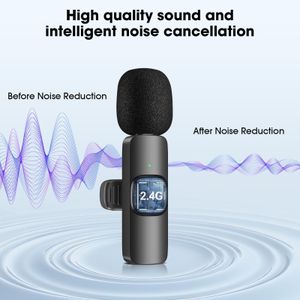 HMKCH Wireless Lavalier Microphone – Clip-On, Noise Cancelling
