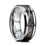 King Will 8mm Mens Silver Camo Tung