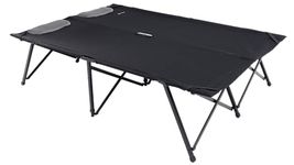 Outwell Posadas Double Camp Bed – Folding Double Camping Bed with Steel Frame, Padded Mesh Cushion, Carry Bag, Heavy Duty Portable Guest Bed for Camping & Home Use (Double)