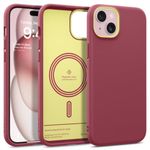 CASEOLOGY by Spigen Nano Pop Mag Back Cover Case Compatible with iPhone 15 Plus Case (TPU and Polycarbonate | Magenta Lychee)