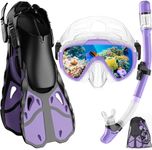 Vengreedo Snorkel Set with Fins for