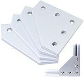 Global Automate 4PCS/Set Corner Bracket Joining Plate with 20PCS M5x8mm Screws and 20PCS M5 T Nuts, 5-Hole Tee Outside Joining Plate for 2020 Series Aluminium profile