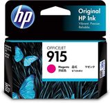 HP 915 Genuine Original Magenta Ink Printer Cartridge works with HP OfficeJet 8010, HP OfficeJet Pro 8020, HP OfficeJet Pro 8030 All-in-One Printer series - (3YM16AA)