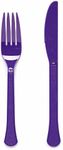 Amscan 9915409-213 - Purple Eco-Friendly Re-usable Dishwasher Safe Plastic Party Spoons - 24 Pack