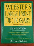 Webster's Large Print Dictionary - New Edition