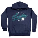 Xtreme Apparrel Seattle Vintage Baseball Kid's Fan Hoodie Sweatshirt (Navy Hoodie, YS), Seattle - Navy Hoodie, S