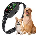 Anti Bark Collar for Dogs,No Shock Bark Collar, Beep & Vibration Dog Bark Collar,Rechargeable Dog Barking Collar, IP67 Waterproof for Small/Medium/Large Dogs, Anti Barking,8-150 lbs