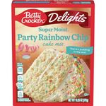 Betty Crocker Delights Super Moist Party Rainbow Cake Mix 376g (13.25oz)