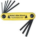 Pine Ridge Archery Allen Wrench Set XL, Universal Multi Wrench, Foldable Wrench, Repairing Tool, Yellow