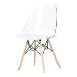 South Shore Furniture 100275 Annexe Eiffel Style Office Chair, Clear and White