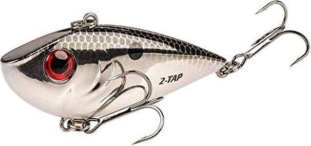 Strike King REYESDTT34-402 Red Eyed Shad Tungsten 2 Tap, Chrome Black