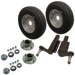 AB Tools 750kg Trailer Suspension Units Wheels Tyre 145 x 10 4PLY 4" PCD 4 Stud Hub Bearing