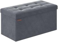 SONGMICS Storage Ottoman, Foldable 