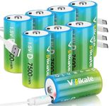 volkate Rechargeable D Cell Batteri