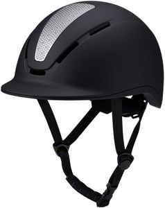 Horse Riding Helmet for Kids Youth: Adjustable Equestrian Helmet with Ventilation for Boys & Girls (Ages 6+) - Lightweight Safety Headgear for Schooling & Outdoor Riding (Fits 20.8"-22.8" / 53-58cm)