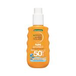 Garnier Ambre Solaire Sun Spray SPF50 Hydra Kids, High UVA UVB Protection, Water Resistant, Does Not Stick to Sand, Non-Greasy, Fast Absorbing, Easy Apply & Quick Absorption, 150ML