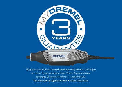 Dremel 3000 Rotary Tool Kit – Variable Speed Multi-Use Tool Set