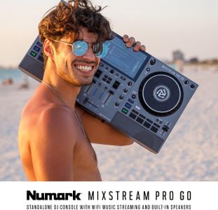 Numark Mixstream Pro Go DJ Controller – Portable Standalone Mixer