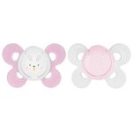 Chicco PhysioForma Utra Ergonomic Pacifier for Babies (0-6 Months) (1 Pc) (Any Colour) | Baby Teether/ Soother with Unique Shape to Support Baby's Breathing | Soft Silicon Material | BPA free (Pink)