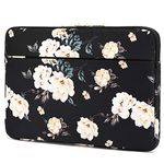 KAYOND 13 inch Laptop Sleeve, Compatible MacBook air 13.3 MacBook pro 13.3 and 12.5-13.3 inch Notebook Computer, Water Repellent Laptop Bag,Shockproof case (13-13.3 inch, Black Peony)