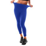 Leafigure Leggings for Women High Waist, Royal Blue Leggings for Running Workout S-M