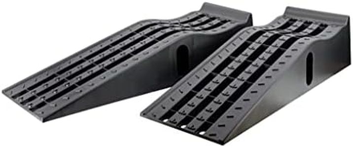 MaxxHaul 50515 6" Lift Car Ramp 6,500 Lbs Capacity Per Pair 3,250 Lbs Per Ramp, 2- Pack , Black