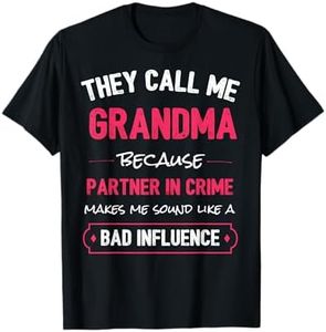 Funny Grandma Shirt, Grandma Partner In Crime T-Shirt