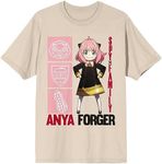 Spy X Family Anya Forger Icons Crew Neck Short Sleeve Natural Adult T-shirt-3XL