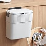 COCOYA Hanging Trash Can with Lid, 