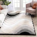 NAZIYA RUGS Carpets Modern Soft Fluffy Shaggy Rug for Bedroom Living Room Dorm Kids Room Indoor Home Decorative, Non-Slip Plush Furry Fur Area Rugs Comfy Nursery Accent Room Carpet 12X15-Feet