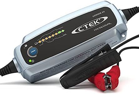 CTEK Lithium XS UK Vehicle Battery Charger 40-003 - For Lithium (12V LiFePO4) Batteries - UK Plug, Black