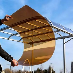 Greenhouse Panels, Brown, 2.6ft x 8.2ft, Polycarbonate 1.7mm Thick