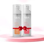 NIDA Citrus & Rose/Geranium Skin Tonic Water - 50ml (Pack of 2), Enriched with Aloe Vera Juice, Rose Water, Geranium Oil, Natural Face Mist for Hydrating, Soothing, Refreshing, Toning, Skin Toner Spray