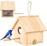 YUEPET Outdoor Bird Houses Transpar