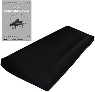 Stretchable Keyboard Dust Cover for 88 Key-keyboard; Best for all Digital Pianos & Consoles; Adjustable Elastic Cord; Machine Washable; Size: 49”×17”×6”.