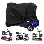 Mobility Scooter Cover, Heavy Duty Mobility Scooter Storage Cover Rain UV Protector Waterproof for Most Mobility Scooter, All-Weather Outdoor Protection 140 x 66 x 91 cm/55 x 26 x 36 inch