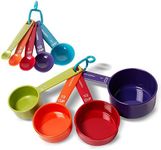 Farberware Color 9-Piece Plastic Measuring Cups and Spoons Set