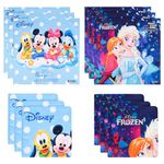Heart Home Pack of 12 Handkerchiefs | Disney Print ! | Cotton Handkerchiefs for Boys & Girls | Premium Handkerchiefs Set | Rumal for Boys & Girls | Hankies for Gifting | Sky Blue & Blue