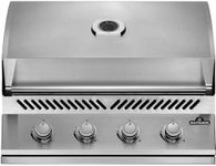 Napoleon Built-In 500 Series 32-Inch Built-In Gas Barbecue Grill Head - BI32NSS - Marine Grade Stainless Steel, Natural Gas, 4 Main Burners, 7.5 mm Stainless Steel Grids