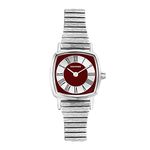 Sekonda Heritage Ladies 22mm Quartz Watch in Red with Analogue Display, and Silver Stainless Steel Strap 40378