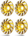 4 Pcs Turbo Row Diamond Grinding Cu