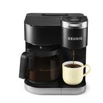 Keurig K-Duo Single Serve K-Cup Pod & Carafe Coffee Maker, with Multiple Brew Sizes, 60oz Removable Reservoir, Programmable Auto Brew Carafe, (Gen 1), Black