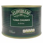 Cloverleaf Tuna Chunks in Brine Tin Foods Fish Large Catering Can Pack 1.705kg | Drained Weight 1.2 KG | Ideal for Event Caterings & Salads | Sold by Essential Products