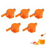 Cisture Honey Gate Valve for Bucket, Durable Nylon Honey Extractor Tap, Beekeeping Supplies (5 Pack)