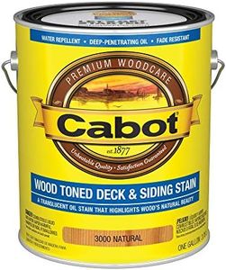 Cabot Wood Toned Stain + Sealer, Exterior Natural Wood Stain, Natural, Gallon