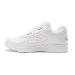 New Balance Women's 577 V1 Hook and Loop Walking Shoe, White/White, 9 XW