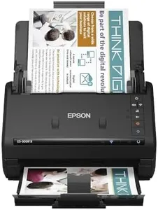 Epson Workforce ES-500W II Wireless Color Duplex Desktop Document Scanner for PC and Mac, with Auto Document Feeder (ADF) and Scan from Smartphone or Tablet