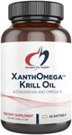 Designs for Health XanthOmega - Krill Oil with 12mg Astaxanthin - Antioxidant, Phospholipids + EPA/DHA Omega 3 - Cardiovascular, Skin + Eye Health Supplement (60 Softgels)