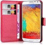 cadorabo Book Case works with Samsung Galaxy NOTE 3 NEO in CANDY APPLE RED - with Magnetic Closure, Stand Function and Card Slot - Wallet Etui Cover Pouch PU Leather Flip