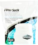 Seachem Laboratories Filter Sock Small, Freshwater or Saltwater Aquarium (100 Micron), 10 x 30 cm/ 4" x 12", White